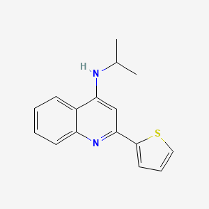 N-Isopropyl-2-(2-thienyl)-4-quinolinamine