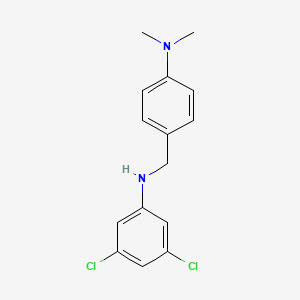 3,5-dichloro-N-[4-(dimethylamino)benzyl]aniline