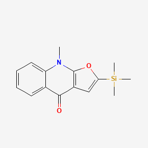 9-Methyl-2-(trimethylsilyl)furo[2,3-b]quinolin-4(9H)-one