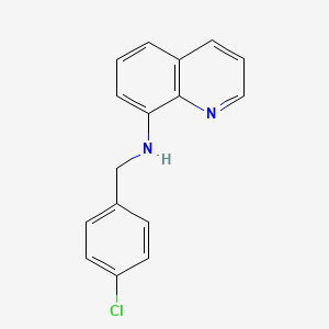 N-[(4-Chlorophenyl)methyl]quinolin-8-amine