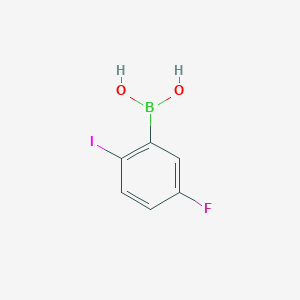 (5-Fluoro-2-iodophenyl)boronic acid