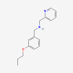 molecular formula C16H20N2O B1185245 N-(3-propoxybenzyl)-N-(2-pyridinylmethyl)amine 