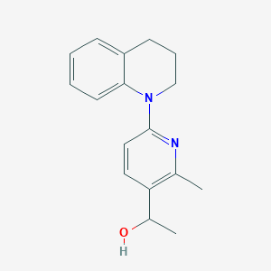 molecular formula C17H20N2O B11852484 1-(6-(3,4-Dihydroquinolin-1(2H)-yl)-2-methylpyridin-3-yl)ethanol 