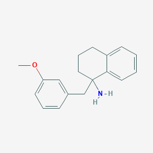 molecular formula C18H21NO B11852510 N-(3-Methoxybenzyl)-1,2,3,4-tetrahydronaphthalen-1-amine 