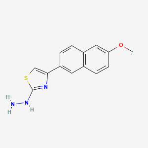 2-Hydrazinyl-4-(6-methoxynaphthalen-2-yl)thiazole