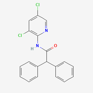 molecular formula C19H14Cl2N2O B1185262 N-(3,5-dichloro-2-pyridinyl)-2,2-diphenylacetamide 