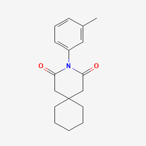 molecular formula C17H21NO2 B11852645 3-(3-Methylphenyl)-3-azaspiro[5.5]undecane-2,4-dione CAS No. 52764-94-0