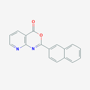 molecular formula C17H10N2O2 B11852722 2-(Naphthalen-2-yl)-4H-pyrido[2,3-d][1,3]oxazin-4-one CAS No. 67443-95-2