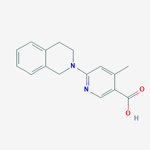 6-(3,4-Dihydroisoquinolin-2(1H)-yl)-4-methylnicotinic acid