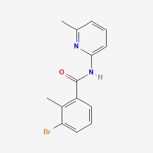 molecular formula C14H13BrN2O B1185275 3-bromo-2-methyl-N-(6-methyl-2-pyridinyl)benzamide 