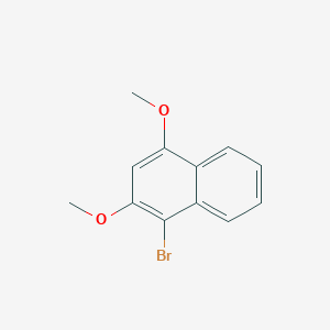 molecular formula C12H11BrO2 B11852755 1-Bromo-2,4-dimethoxynaphthalene CAS No. 148345-66-8