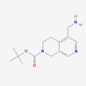 tert-Butyl 5-(aminomethyl)-3,4-dihydro-2,7-naphthyridine-2(1H)-carboxylate