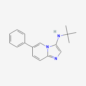 molecular formula C17H19N3 B11852779 N-(tert-Butyl)-6-phenylimidazo[1,2-a]pyridin-3-amine 