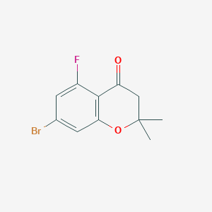 7-Bromo-5-fluoro-2,2-dimethylchroman-4-one