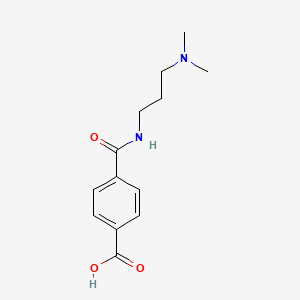 molecular formula C13H18N2O3 B1185289 4-[[3-(Dimethylamino)propyl]carbamoyl]benzoic acid 
