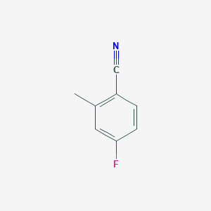 molecular formula C8H6FN B118529 4-氟-2-甲基苯甲腈 CAS No. 147754-12-9