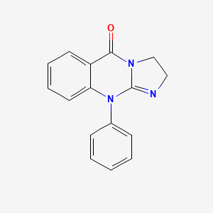 molecular formula C16H13N3O B11852917 10-Phenyl-2,3-dihydroimidazo[2,1-b]quinazolin-5(10H)-one CAS No. 31007-31-5