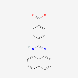 molecular formula C19H14N2O2 B1185293 methyl 4-(1H-perimidin-2-yl)benzoate 