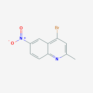 molecular formula C10H7BrN2O2 B11852950 4-Bromo-2-methyl-6-nitroquinoline 