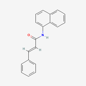 molecular formula C19H15NO B11852966 2-Propenamide, N-1-naphthalenyl-3-phenyl- CAS No. 55255-53-3