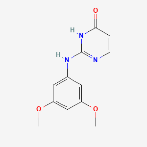 2-(3,5-dimethoxyanilino)-4(3H)-pyrimidinone