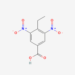 molecular formula C9H8N2O6 B1185298 4-Ethyl-3,5-dinitrobenzoic acid 