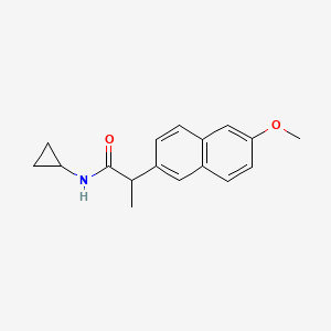 molecular formula C17H19NO2 B1185306 N-cyclopropyl-2-(6-methoxy-2-naphthyl)propanamide 