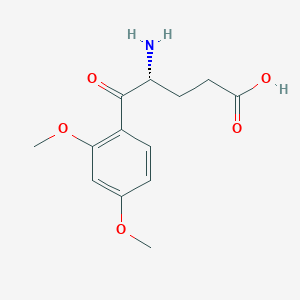 molecular formula C13H17NO5 B11853067 (R)-4-Amino-5-(2,4-dimethoxyphenyl)-5-oxopentanoic acid 