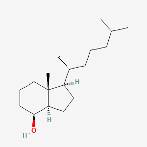 molecular formula C18H34O B11853069 (1R,3AR,4S,7aR)-7a-methyl-1-((R)-6-methylheptan-2-yl)octahydro-1H-inden-4-ol 