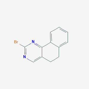 molecular formula C12H9BrN2 B11853173 2-Bromo-5,6-dihydrobenzo[h]quinazoline 