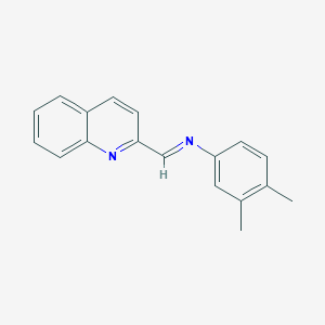 3,4-Dimethyl-N-(quinolin-2-ylmethylene)aniline