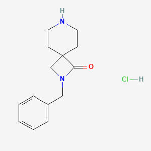 molecular formula C14H19ClN2O B11853234 2-Benzyl-2,7-diazaspiro[3.5]nonan-1-one hydrochloride 