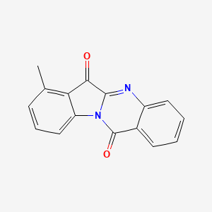 molecular formula C16H10N2O2 B11853259 7-Methylindolo[2,1-b]quinazoline-6,12-dione CAS No. 195297-83-7