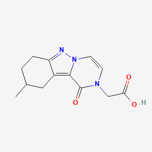 2-(9-Methyl-1-oxo-7,8,9,10-tetrahydropyrazino[1,2-b]indazol-2(1H)-yl)acetic acid