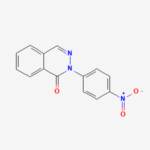 molecular formula C14H9N3O3 B11853343 2-(4-Nitrophenyl)phthalazin-1(2H)-one 