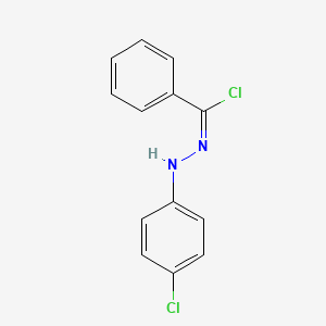 (E)-N-(4-chlorophenyl)benzenecarbohydrazonoyl chloride