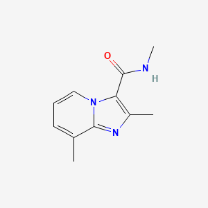 molecular formula C11H13N3O B1185339 N,2,8-trimethylimidazo[1,2-a]pyridine-3-carboxamide 