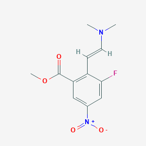 Methyl2-(2-(dimethylamino)vinyl)-3-fluoro-5-nitrobenzoate