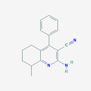 2-Amino-8-methyl-4-phenyl-5,6,7,8-tetrahydroquinoline-3-carbonitrile