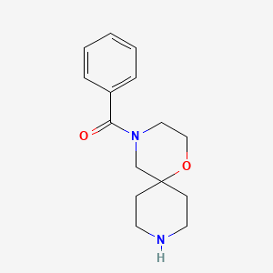 molecular formula C15H20N2O2 B11853425 Phenyl(1-oxa-4,9-diazaspiro[5.5]undecan-4-yl)methanone 