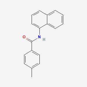 molecular formula C18H15NO B11853449 Benzamide, N-(1-naphthyl)-4-methyl- CAS No. 79630-21-0