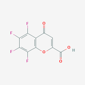 5,6,7,8-Tetrafluoro-4-oxo-4H-1-benzopyran-2-carboxylic acid