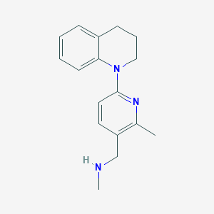 molecular formula C17H21N3 B11853485 1-(6-(3,4-Dihydroquinolin-1(2H)-yl)-2-methylpyridin-3-yl)-N-methylmethanamine 