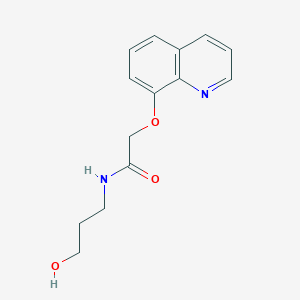 N-(3-Hydroxypropyl)-2-(quinolin-8-yloxy)acetamide