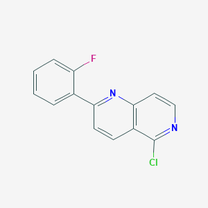 5-Chloro-2-(2-fluorophenyl)-1,6-naphthyridine