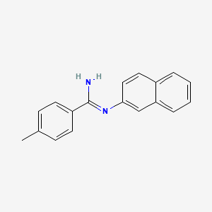 4-Methyl-N'-(naphthalen-2-yl)benzene-1-carboximidamide