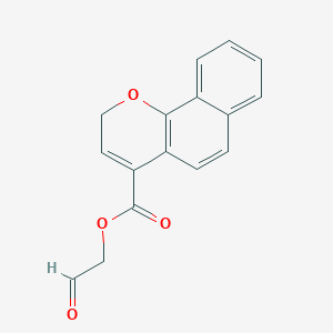 molecular formula C16H12O4 B11853534 2-Oxoethyl 2H-benzo[h]chromene-4-carboxylate 