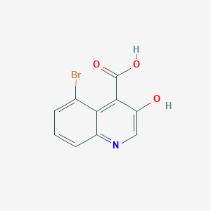 molecular formula C10H6BrNO3 B11853572 5-Bromo-3-hydroxyquinoline-4-carboxylic acid CAS No. 1031929-54-0