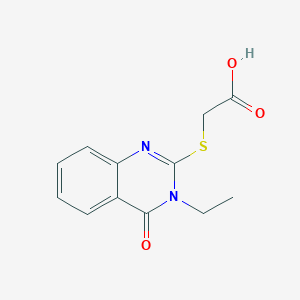 2-((3-Ethyl-4-oxo-3,4-dihydroquinazolin-2-yl)thio)acetic acid