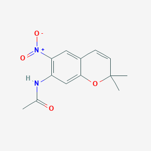 N-(2,2-Dimethyl-6-nitro-2H-1-benzopyran-7-yl)acetamide